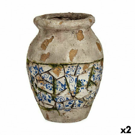 Dekoratīva figūra dārzam Ibergarden ZD19006 Polirezīns Vāze 25 x 32,5 x 25 cm (2 gb.)