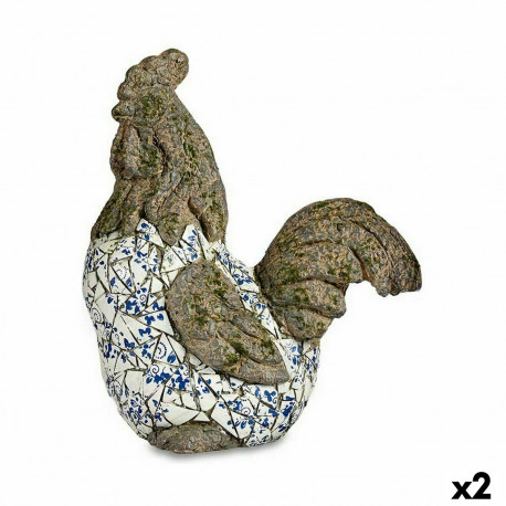 Dekoratīva figūra dārzam Ibergarden ZD18059 Polirezīns Gailis 22,5 x 46 x 41,5 cm (2 gb.)
