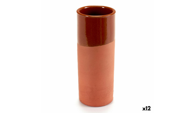 Glass Baked clay 12 Units 330 ml