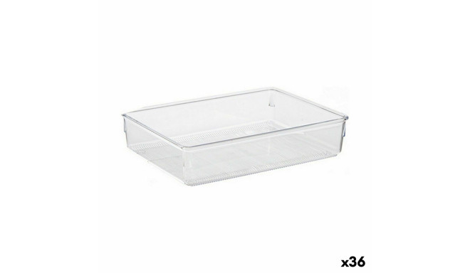 Atvilktņu Organizētāju Multilietošana Caurspīdīgs Plastmasa 24 x 5,5 x 15,8 cm (36 Vienības)