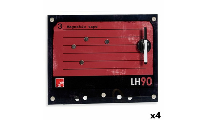 Magnetic Board with Marker 40 x 30 cm (4 Units)