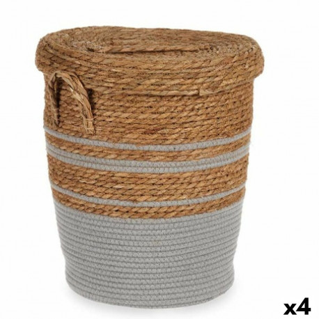 Basket Gift Decor YY21620J03S1 YY21620J03S1 Brown Grey Marine algae (4 Units)