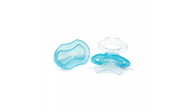 BabyOno silicone teether for babies 1008/01, blue