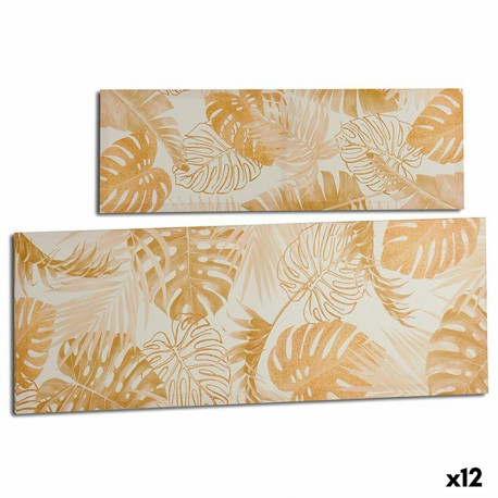 Kangas Taime leht Kuldne 90 x 30 x 1,5 cm (12 Ühikut)