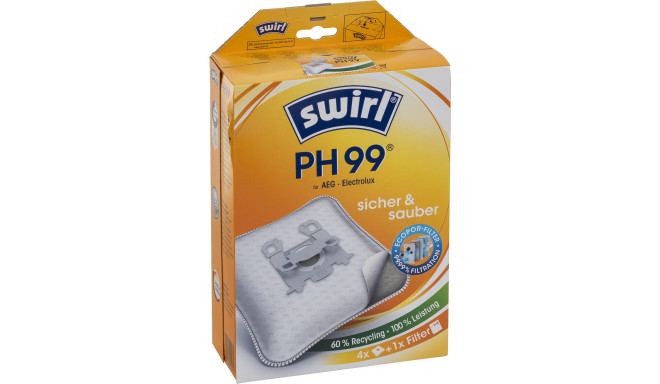Swirl vaccuum cleaner bags PH 99 MicroPor Plus 4+1pc