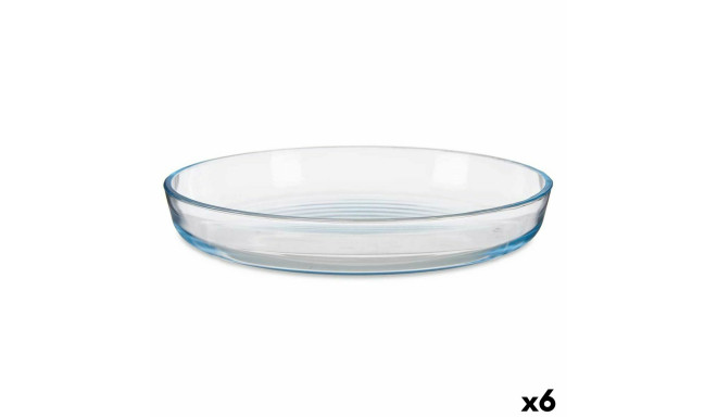 Baking tray Transparent Borosilicate Glass 31,5 x 5 x 31,5 cm (6 Units)