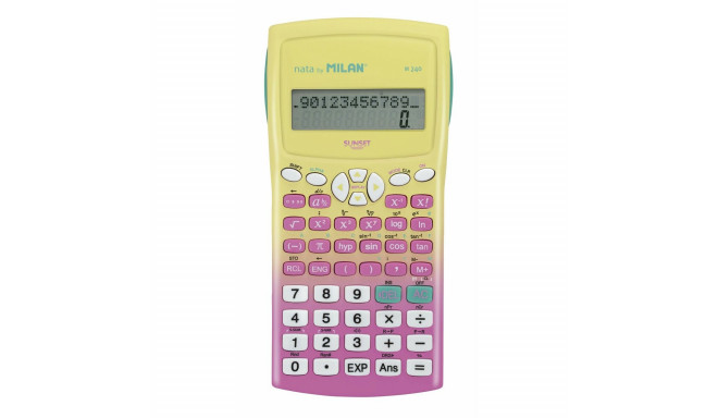 Scientific Calculator Milan M240 Yellow Pink 16,7 x 8,4 x 1,9 cm