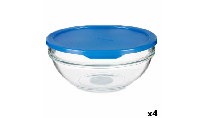 Apaļa Pusdienu Kastīte ar Vāku Chefs Zils 1,135 L 17,2 x 7,6 x 17,2 cm (4 gb.)