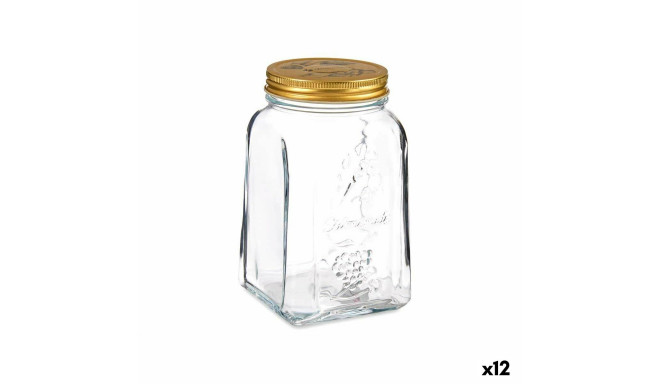 Jar Pasabahce Homemade Transparent Golden 1 L (12 Units)