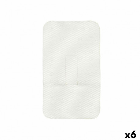 Non-slip Shower Mat Berilo BM814-4070 - 317 BM814-4070 - 317 White PVC 69,3 x 40 x 1 cm (6 Units)