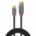 USB A uz USB C Kabelis LINDY 36911 Melns Antracīts