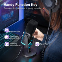 Fifine AmpliGame AM8 RGB mikrofon mängimiseks | taskuhäälingusaated | ojad | XLR must