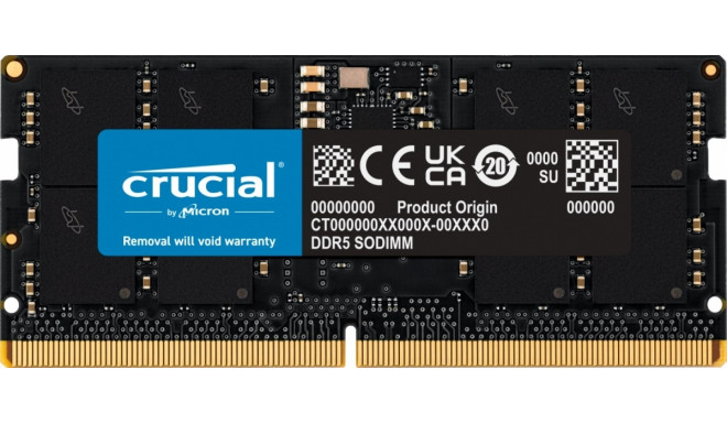 Crucial RAM Notebook DDR5 SODIMM 24GB/5600 CL46 (16Gbit)