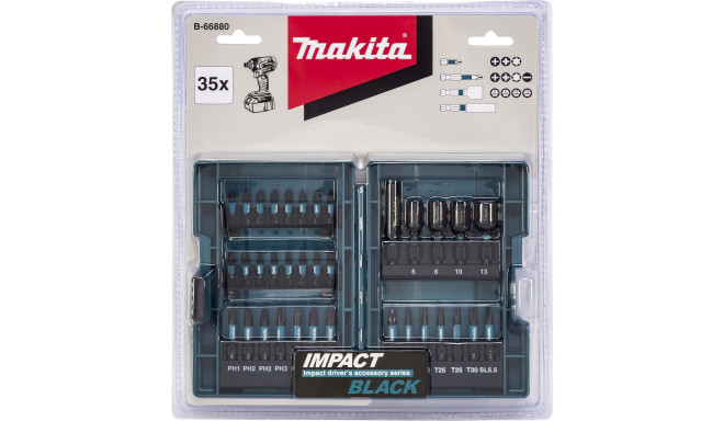 Makita B-66880 Impact Black Bit Set 35 pcs.