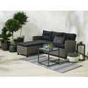 Jysk lounge sofa MORA w/chaise 3 pers. grey