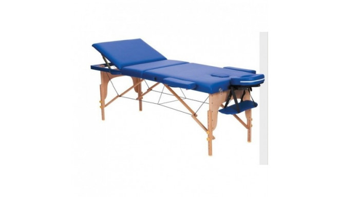 3 zonų sulankstomas, medinis masažinis stalas- mėlynas, VANGALOO