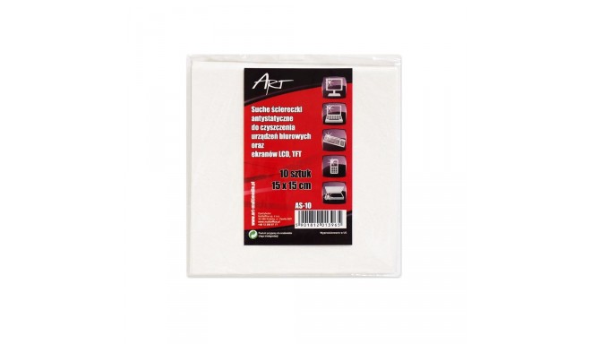 ART Anti-static cloth, dry, LCD / TFT/ 10szt 15X15cm AS-10 ART