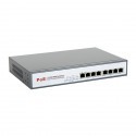 8level GEPS-1808 Switch PoE 8-ports Gigabit (8 ports PoE,15.5 W/Port, max 130W)