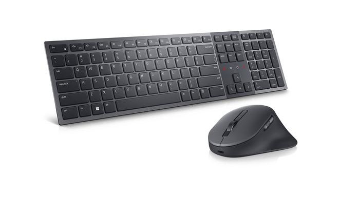 DELL KM900 keyboard Mouse included RF Wireless + Bluetooth QWERTY US International Graphite