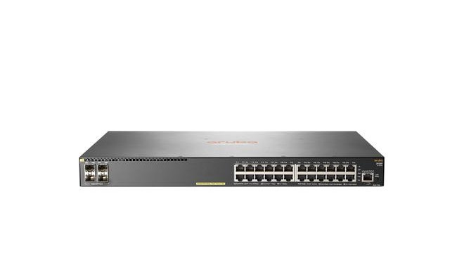 HPE Aruba 2930F 24G PoE+ 4SFP Managed L3 Gigabit Ethernet (10/100/1000) Power over Ethernet (PoE) 1U