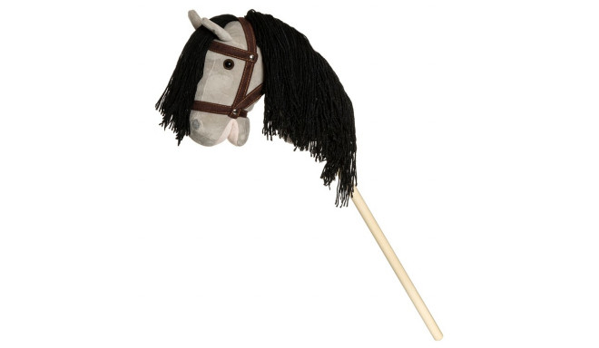 Horse on a stick Hobby Horse gray with reins 80cm