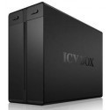 Icy Box External 2x3,5'' HDD Case RAID System 2x3,5'' SATA HDD To USB3.0 Black