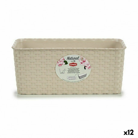 Istutuskast Stefanplast Kaamlipruun Plastmass 13 x 11 x 29 cm (12 Ühikut)