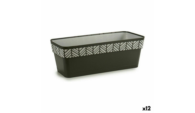 Balkona Puķu Kaste Stefanplast Orfeo Antracīts Plastmasa 18 x 17 x 49,5 cm (12 gb.)