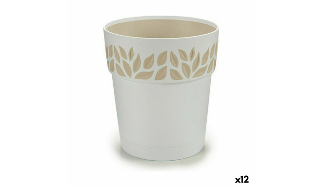 Self-watering flowerpot Stefanplast 94000 Cloe White Plastic 15 x 15 x 15 cm (12 Units)