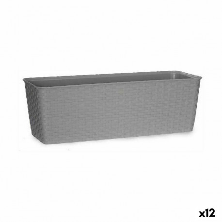 Istutuskast Stefanplast 73762 73762 Hall Plastmass 18 x 16 x 49 cm (12 Ühikut)