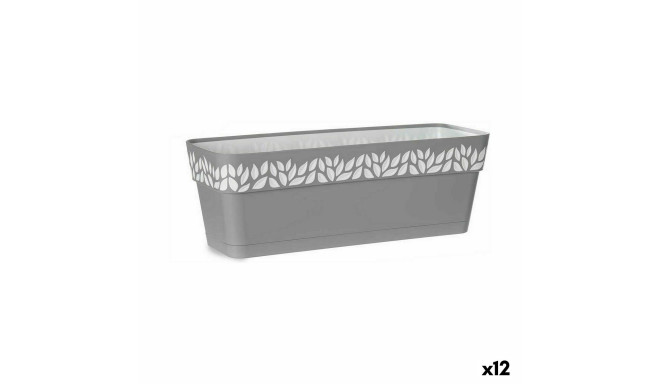 Наружный ящик для растений Stefanplast Cloe Серый Пластик 49,5 x 17 x 19 cm (12 штук)