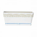 Self-watering planter Stefanplast Cloe White Plastic 13,3 x 12,3 x 29,3 cm (12 Units)