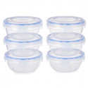Kahekordne reguleerimissüsteem Hermeetiline Sinine Läbipaistev Plastmass 800 ml 15,5 x 7,5 x 15,5 cm