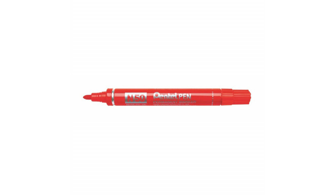Püsimarker Pentel N50-BE Punane 12 Tükid, osad