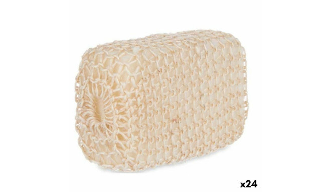 Body Sponge Berilo B7083-7 White Beige 9 x 14 x 6 cm (24 Units)