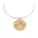 SHABAMA LIMA collar rigido #oro brillo 1 u