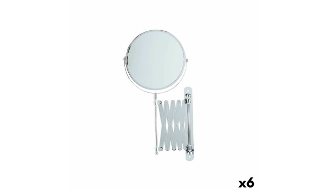 Magnifying Mirror Extendable Ø 17 cm Metal (6 Units)