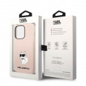 Karl Lagerfeld case for iPhone 14 Pro 6,1" KLHCP14LSNCHBCP pink hardcase Silicone Choupette