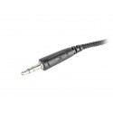 Natec Microphone Snake Black Mini Jack 3,5mm Angle Adjustment Cloth Cable