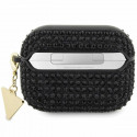 Guess etui do AirPods Pro GUAPHDGTPK black Rhinestone Triangle Charm