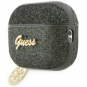 Guess case for AirPods Pro 2 GUAP2GLGSHA khaki PU Glitter Flake 4G