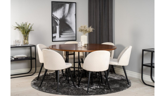 Söögitoa komplekt Copenhagen&Velvet 6 tooli