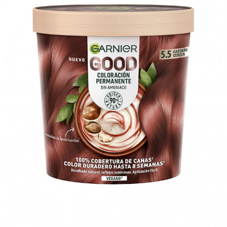 GARNIER GOOD coloración permanente sin amoniaco #5.5 castaño cereza 217 ml