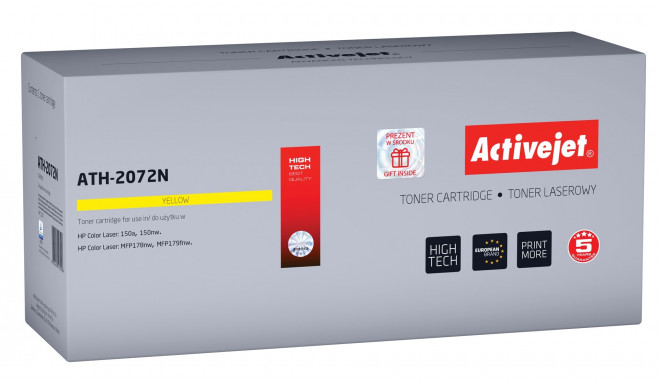 Activejet ATH-2072N toner (replacement for HP 117A 2072A; Supreme; 700 pages; yellow)