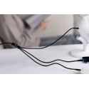Baseus Rapid 3in1 USB Typ C - USB Typ C / Lightning / micro USB cable 20 W 1,5 m green (CAMLT-SC06)