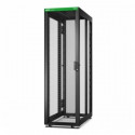 APC EASY RACK 600MM/42U/1200MM , WITH ROOF, CASTORS,FEET AND 4 BRACKETS, NO SIDE PANELS,BOTTOM, BLAC