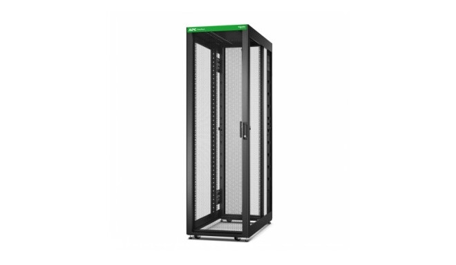 APC EASY RACK 600MM/42U/1200MM , WITH ROOF, CASTORS,FEET AND 4 BRACKETS, NO SIDE PANELS,BOTTOM, BLAC