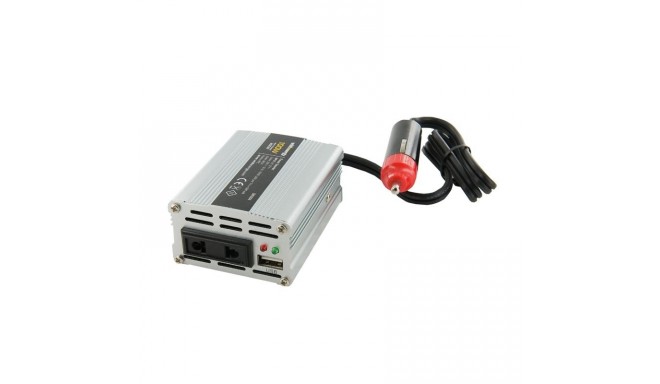 Whitenergy Power Inverter DC/AC from 12V DC to 230V AC 100W, USB, mini