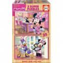 Набор из 2 пазлов   Minnie Mouse Me Time         25 Предметы 26 x 18 cm  