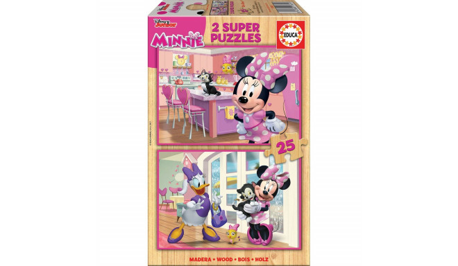 Набор из 2 пазлов   Minnie Mouse Me Time         25 Предметы 26 x 18 cm